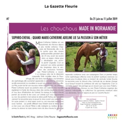 article sophro-cheval la gazette fleurie