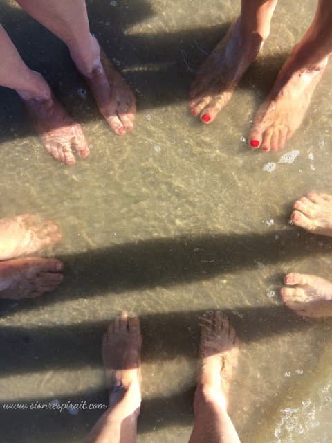 sophrologie les pieds dans l'eau